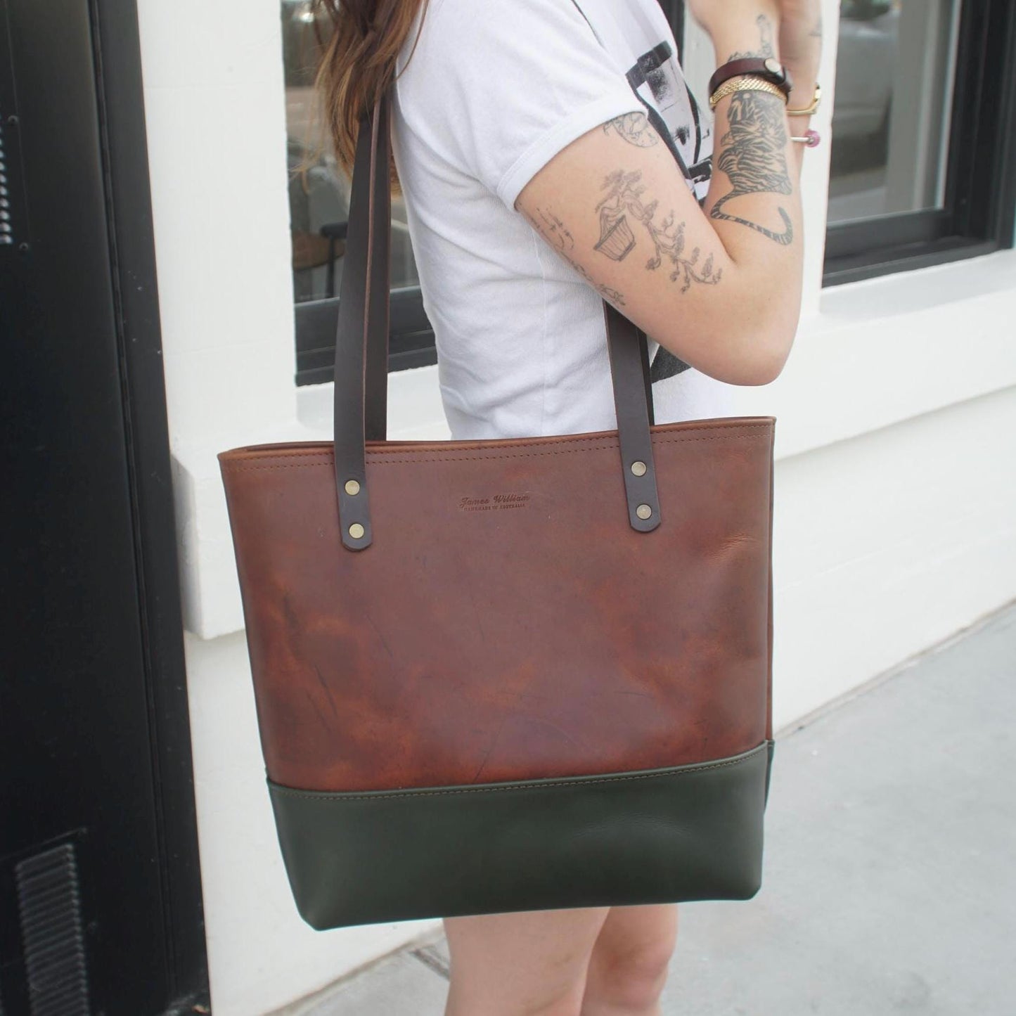 Elba Tote - Two Tone