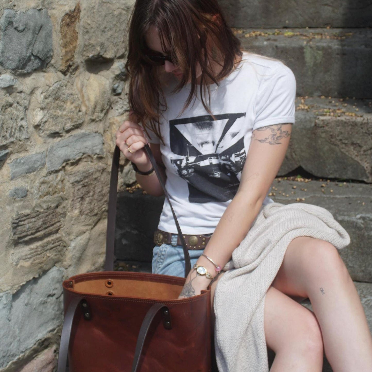 Elba Tote - Two Tone