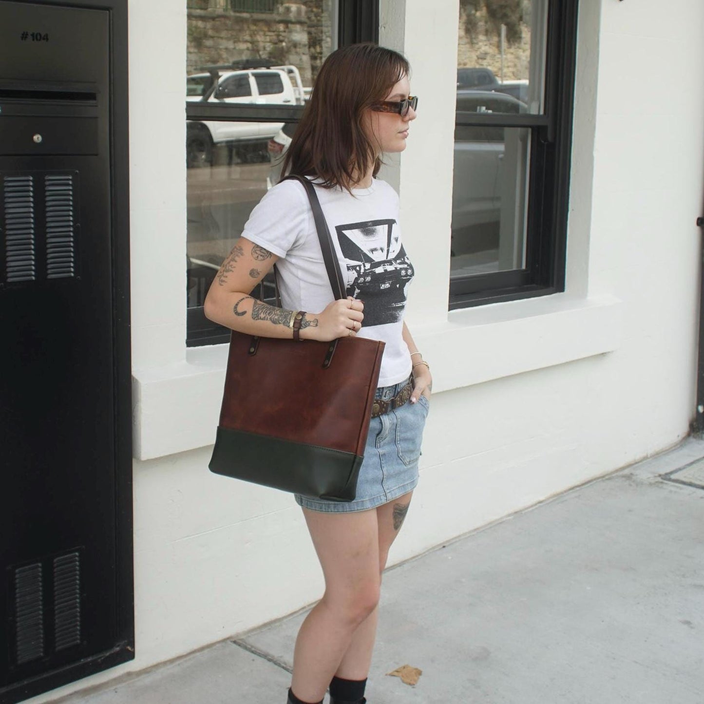 Elba Tote - Two Tone