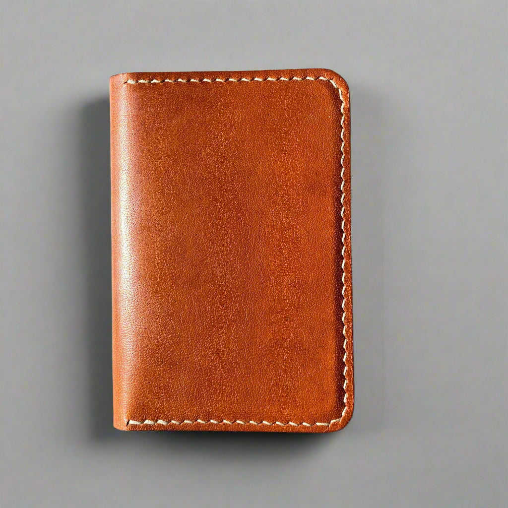 Kangaroo Vertical Card Wallet Tan