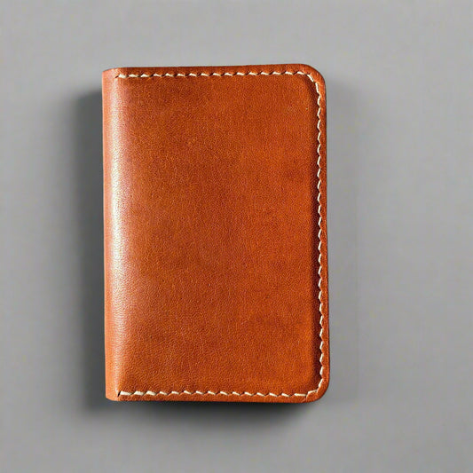 Kangaroo Vertical Card Wallet Tan
