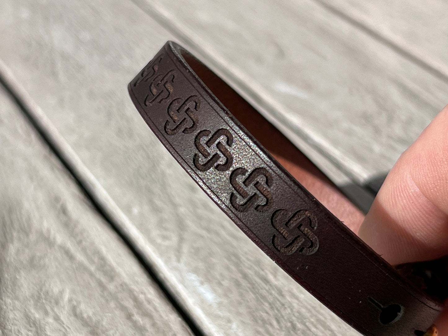 Celtic Leather Bracelet